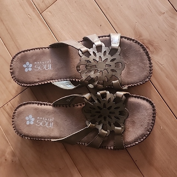 Natural Soul Shoes - Natural Soul wedge sandals